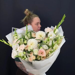 Авторский букет"Белее белого"№404 